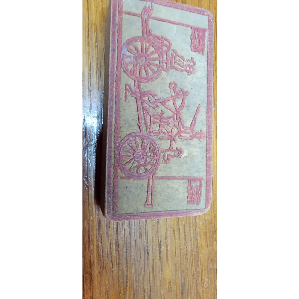 VINTAGE 1920'S OR 30'S TOY PRINT BLOCKS FOR PRESSING DESIGNS IN CLAY